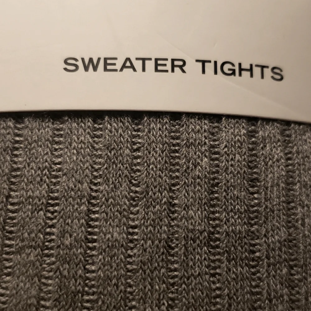 MeMoi Boston Ribbed Cotton Blend Sweater Tights Size S/M